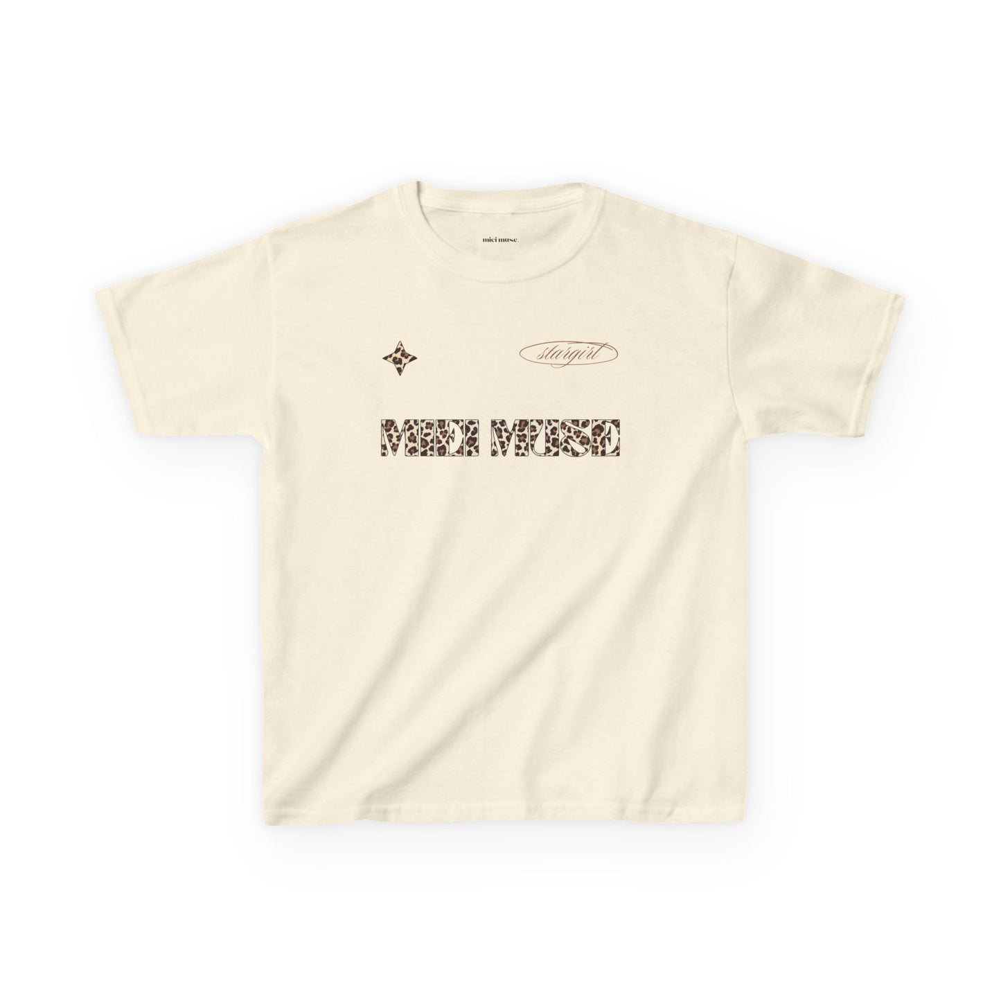 Leopard Muse Jersey Baby Tee