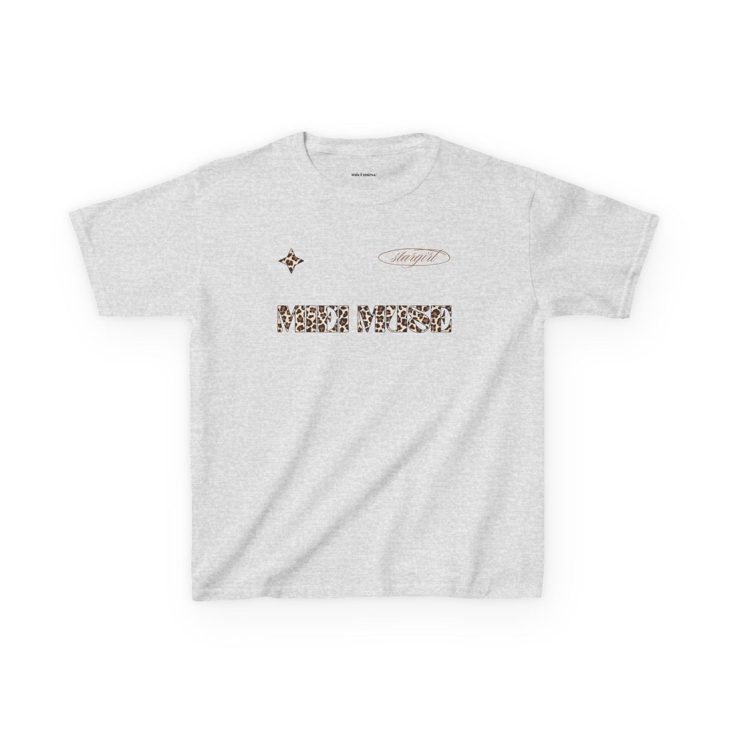 Leopard Muse Jersey Baby Tee