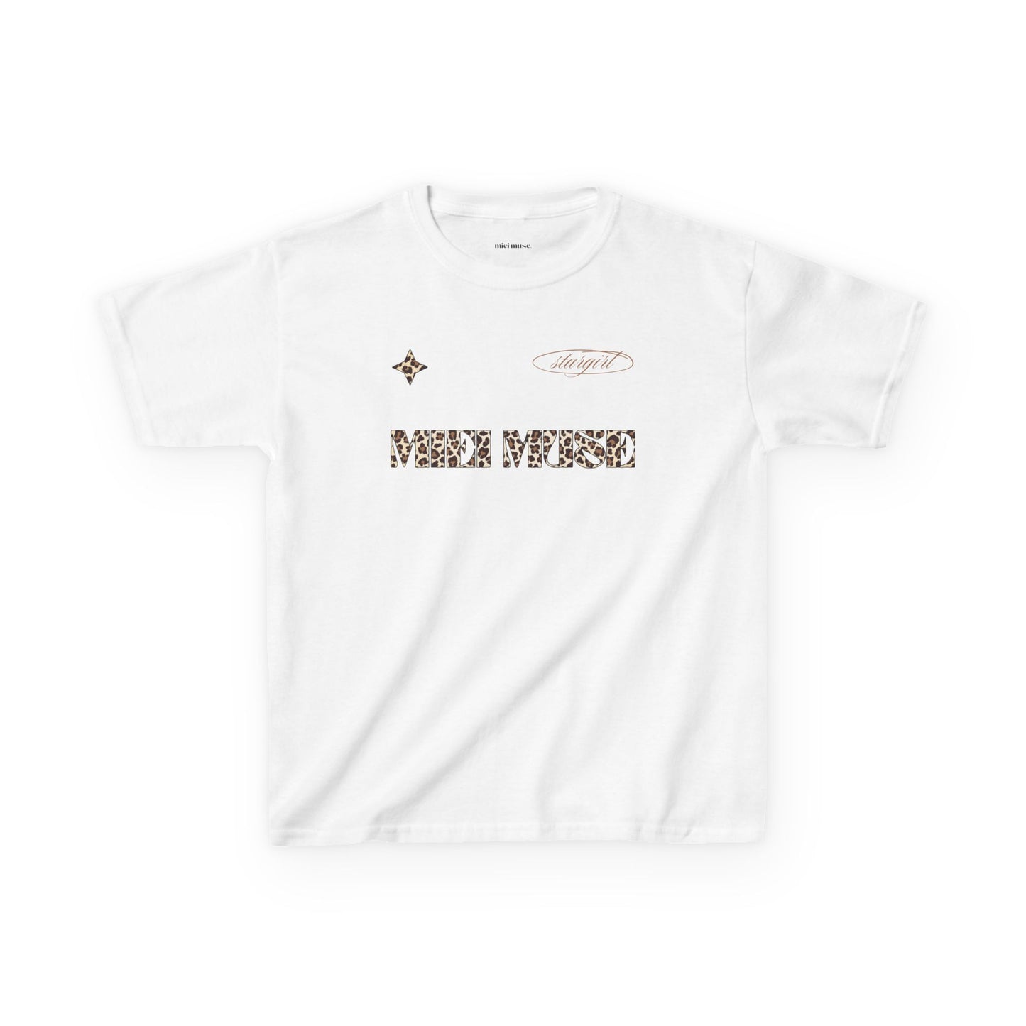 Leopard Muse Jersey Baby Tee