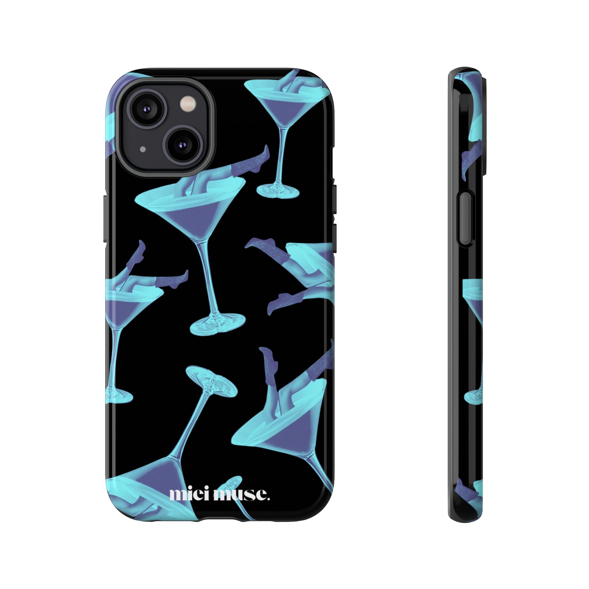 Blue Bottoms Martini