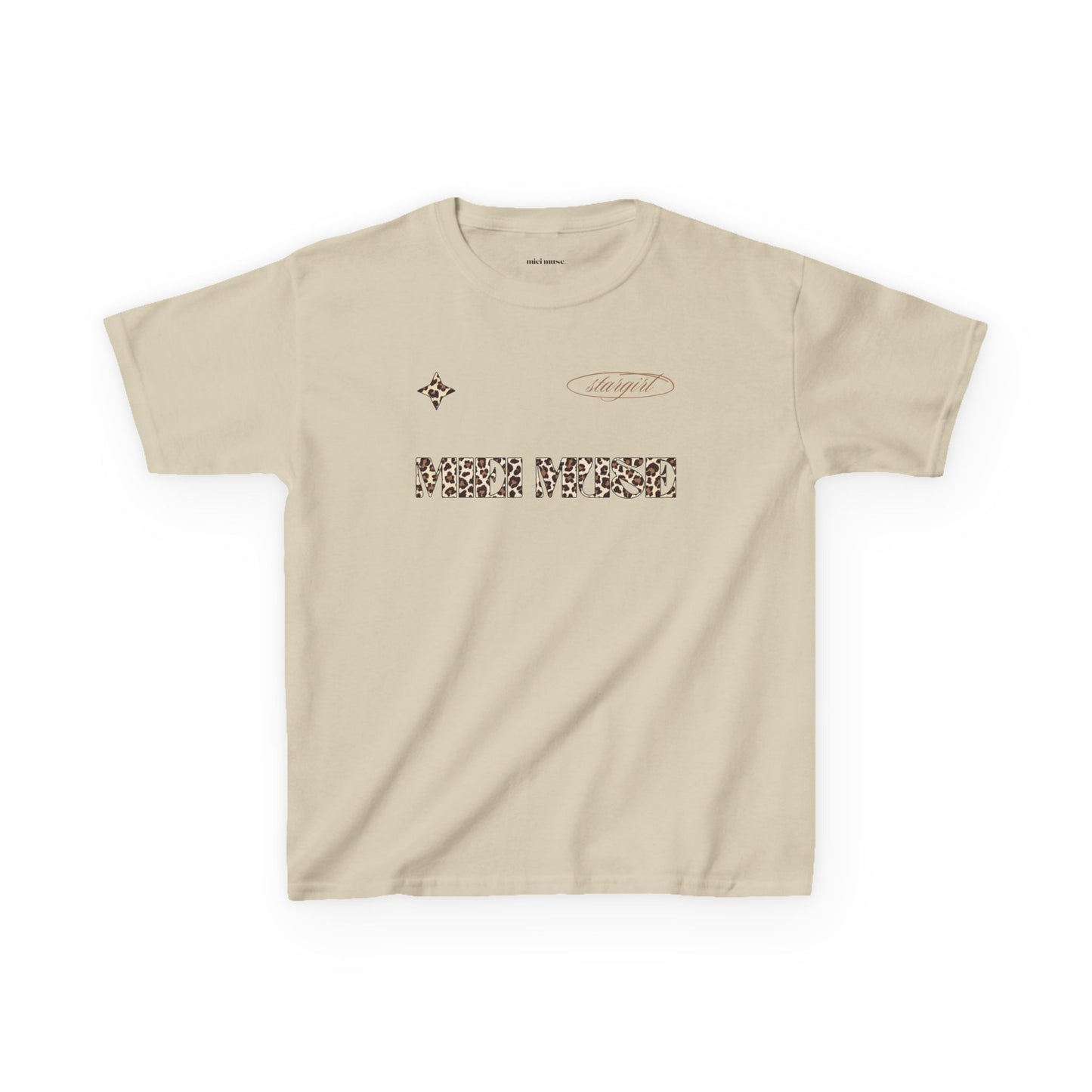 Leopard Muse Jersey Baby Tee