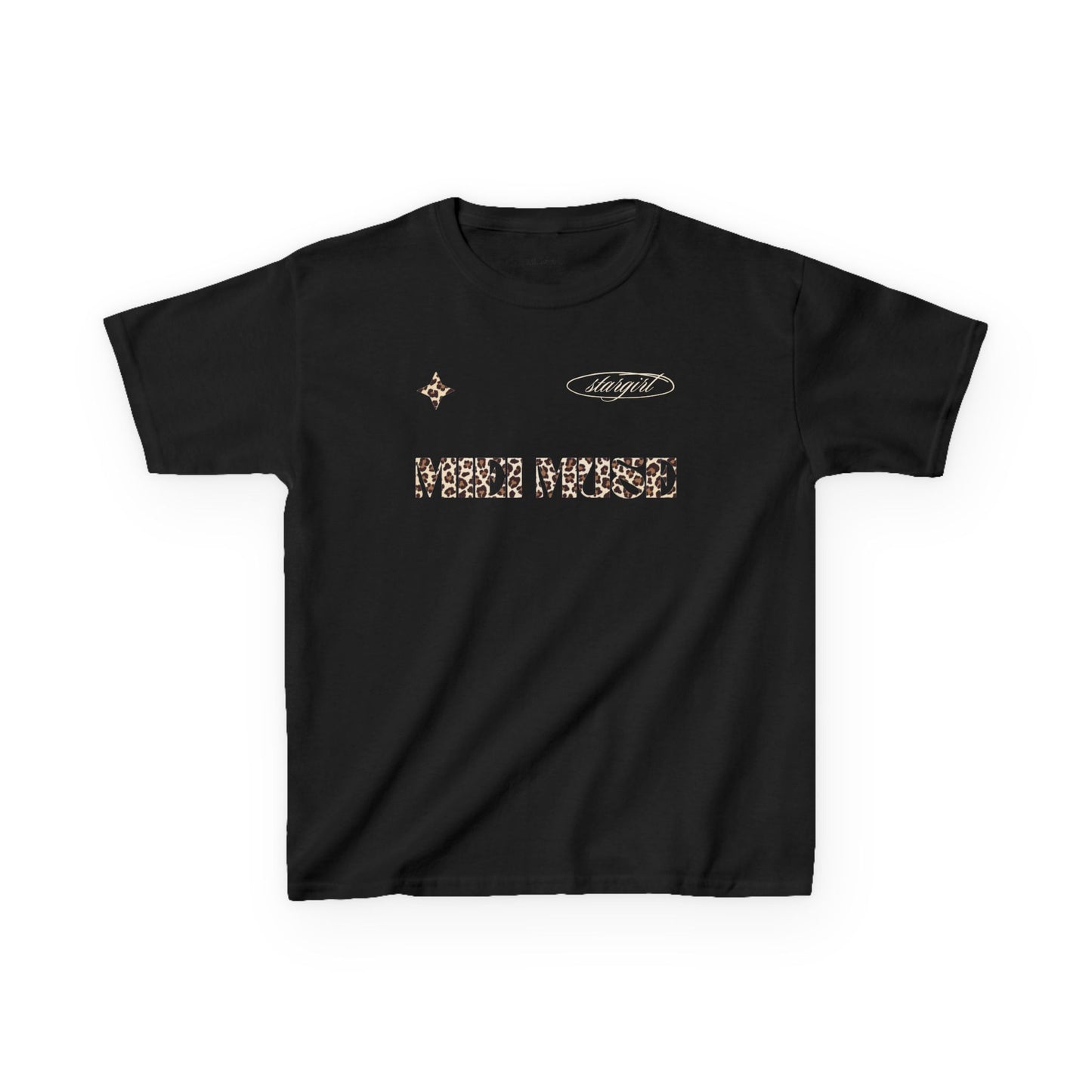 Leopard Muse Jersey Baby Tee