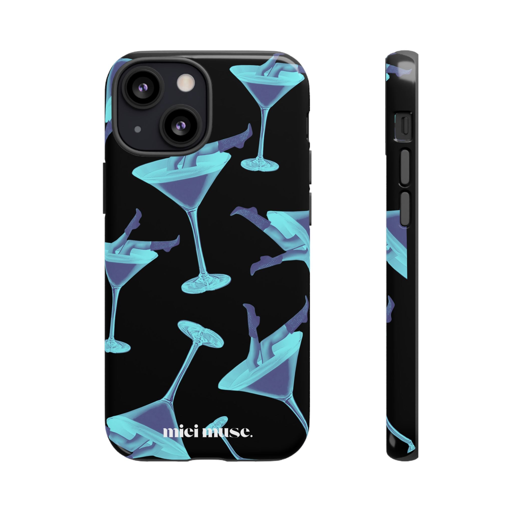 Blue Bottoms Martini