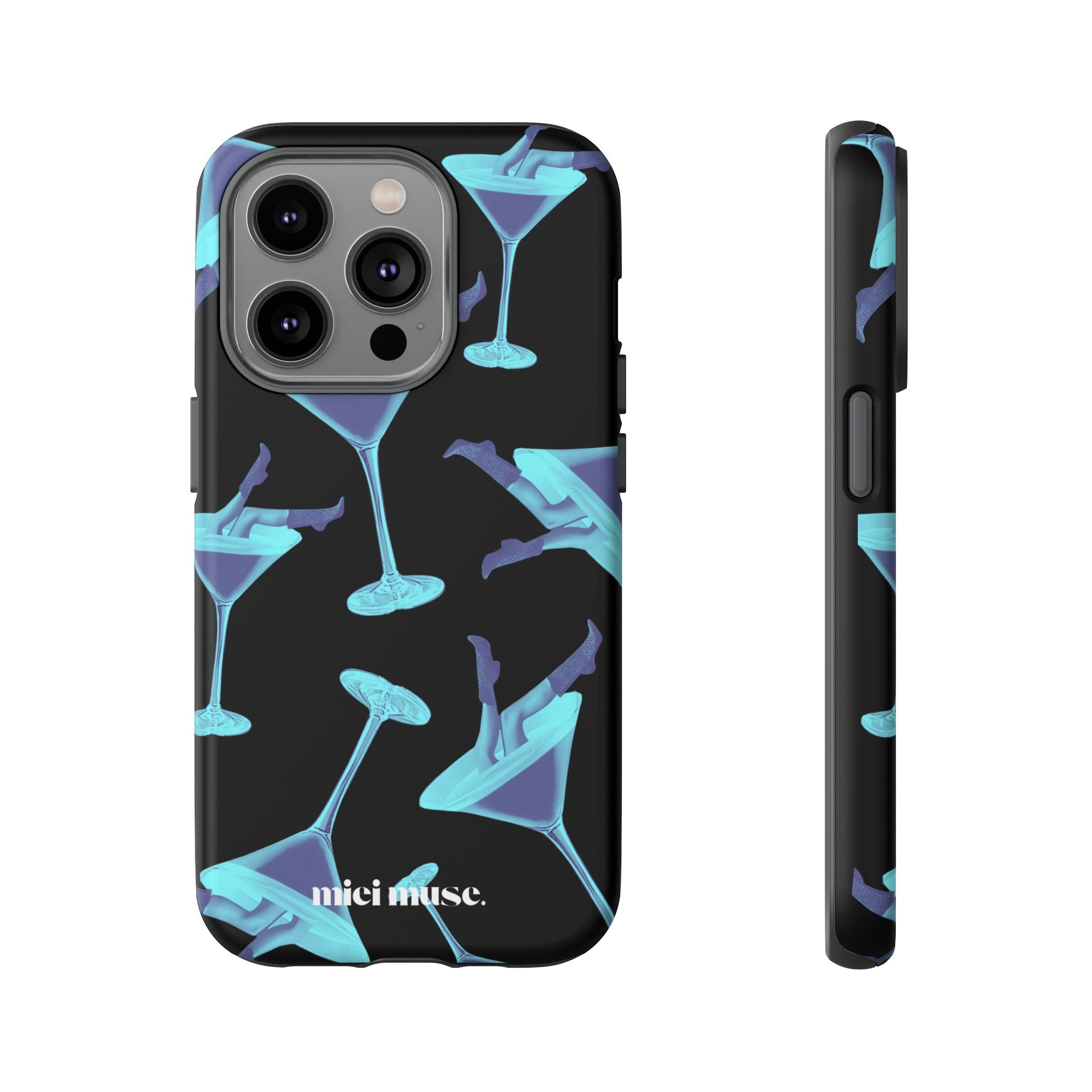 Blue Bottoms Martini