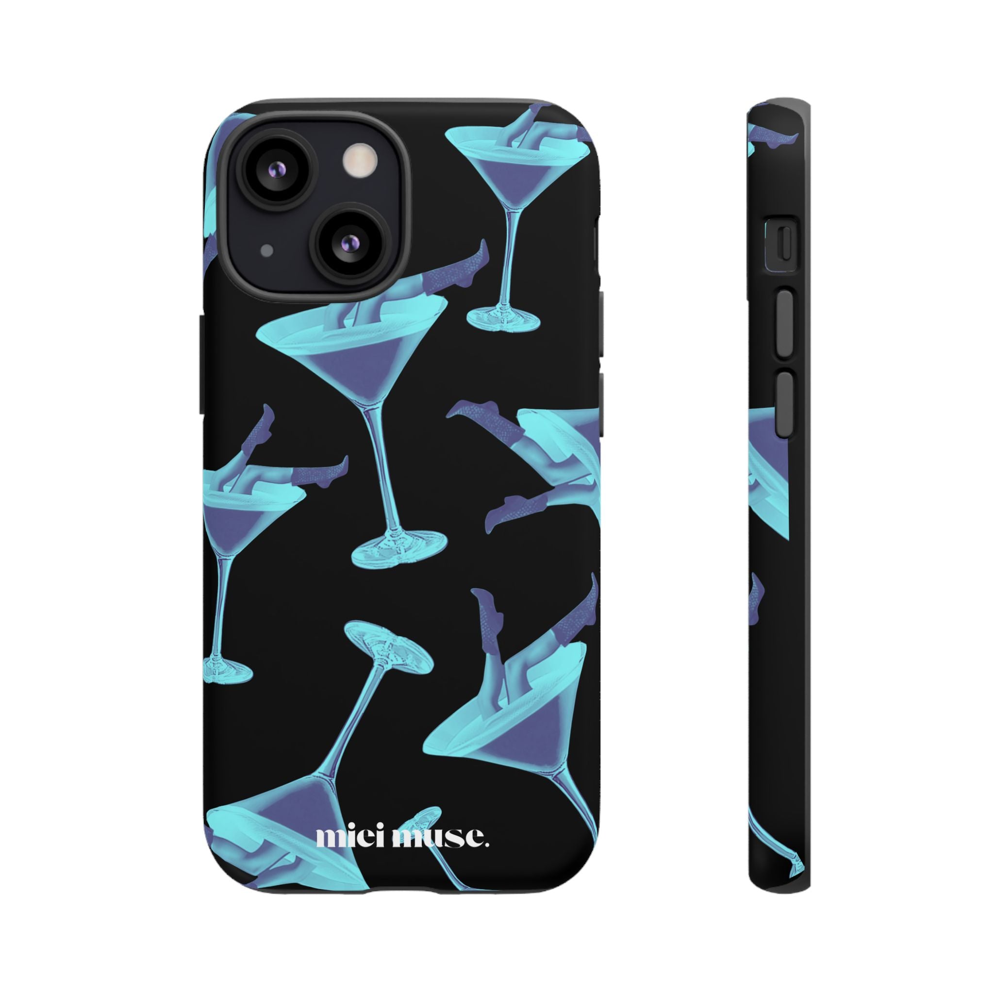 Blue Bottoms Martini