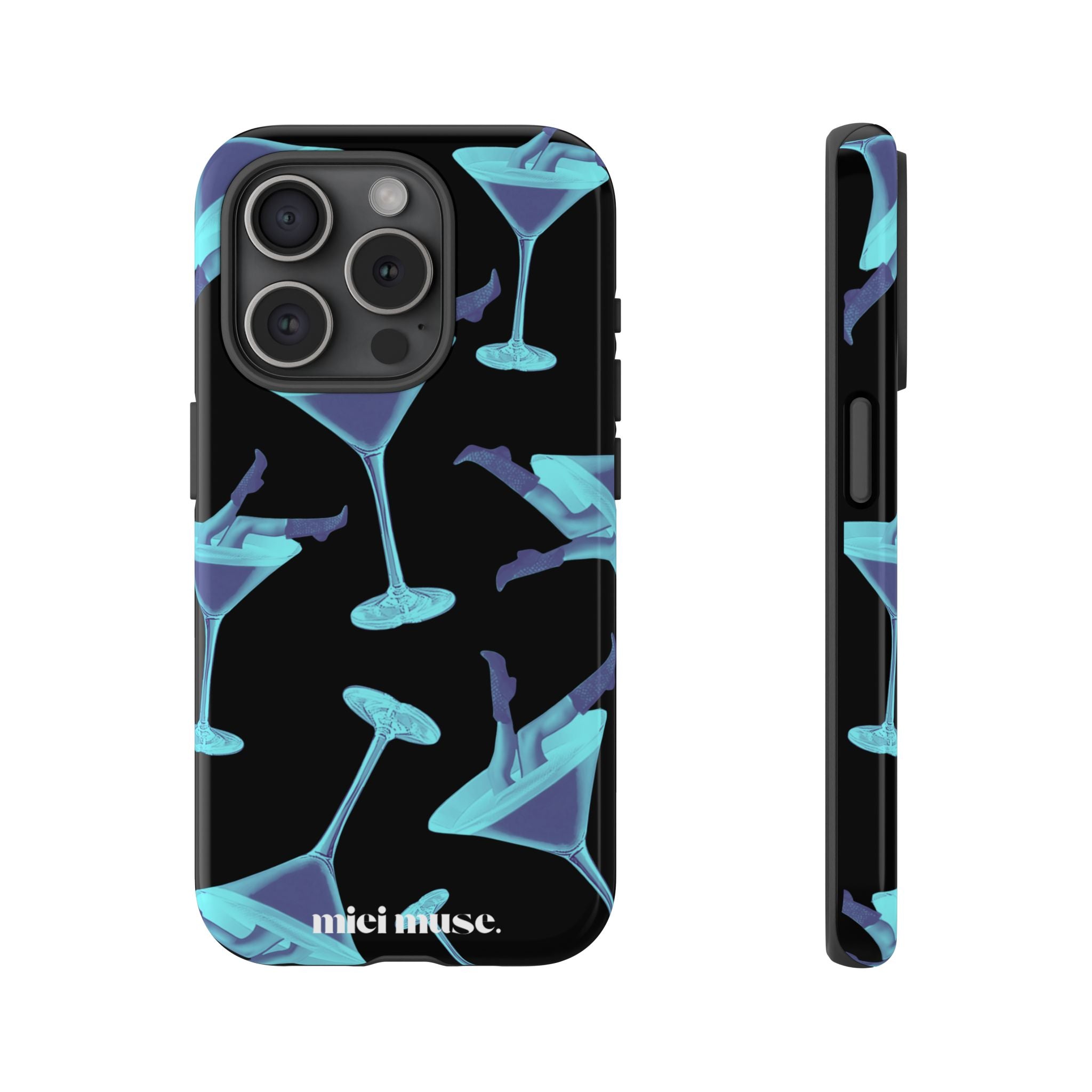 Blue Bottoms Martini