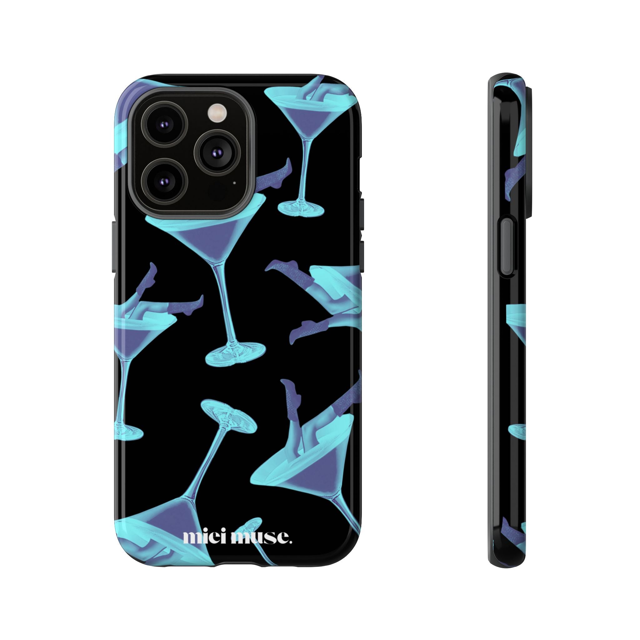 Blue Bottoms Martini